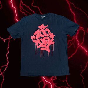 zoo york y2k graffiti print tee